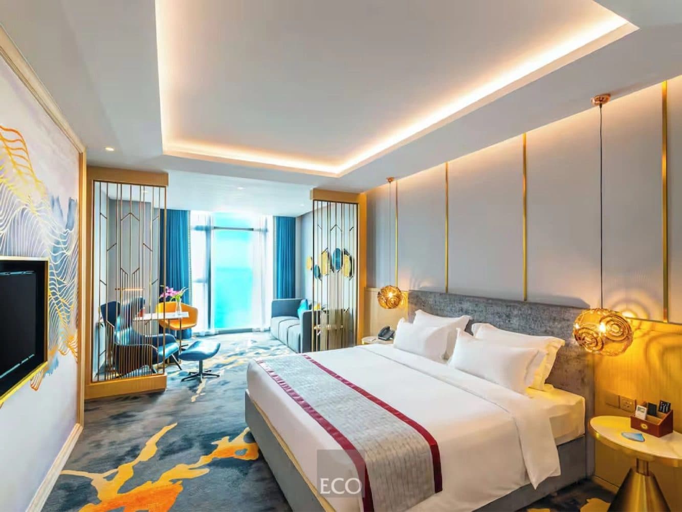 Bilik di satu-satunya projek luar negara Kumpulan dalam FY2023–FY2026, hotel dan pangsapuri servis di Kemboja (RM32.16 juta, siap Oktober 2022). Tiada kerja luar negara dalam buku pesanan sekarang.