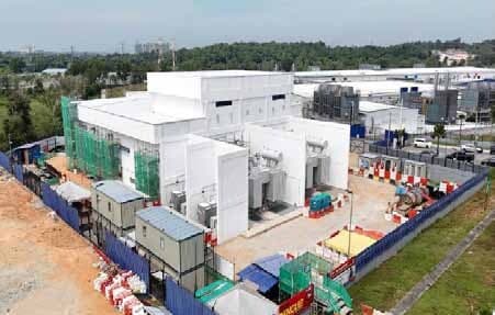 Stesen suis utama 132kV sebuah pusat data di Selangor, projek pusat data pertama Kumpulan (RM14.63 juta, siap Oktober 2024).
