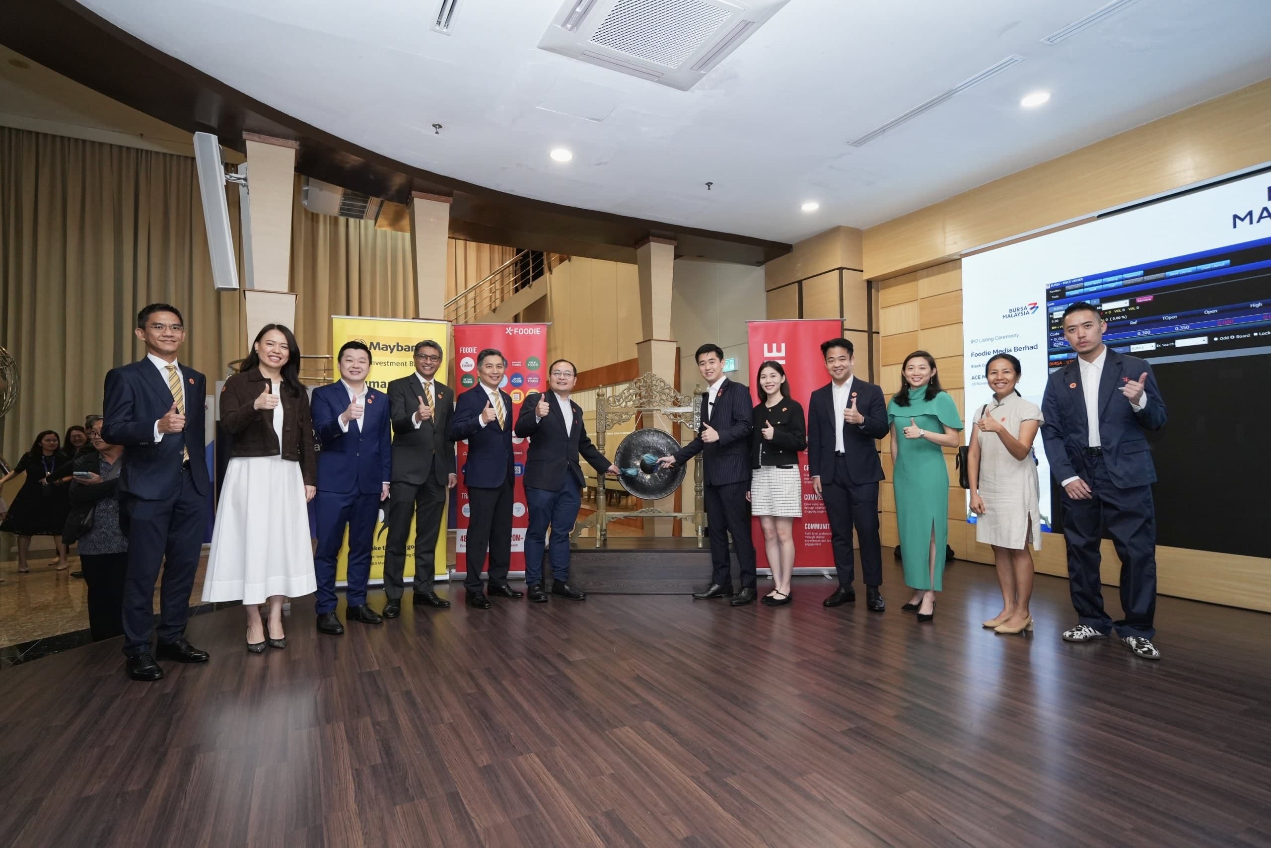 Majlis penyenaraian IPO Foodie Media di Bursa Malaysia