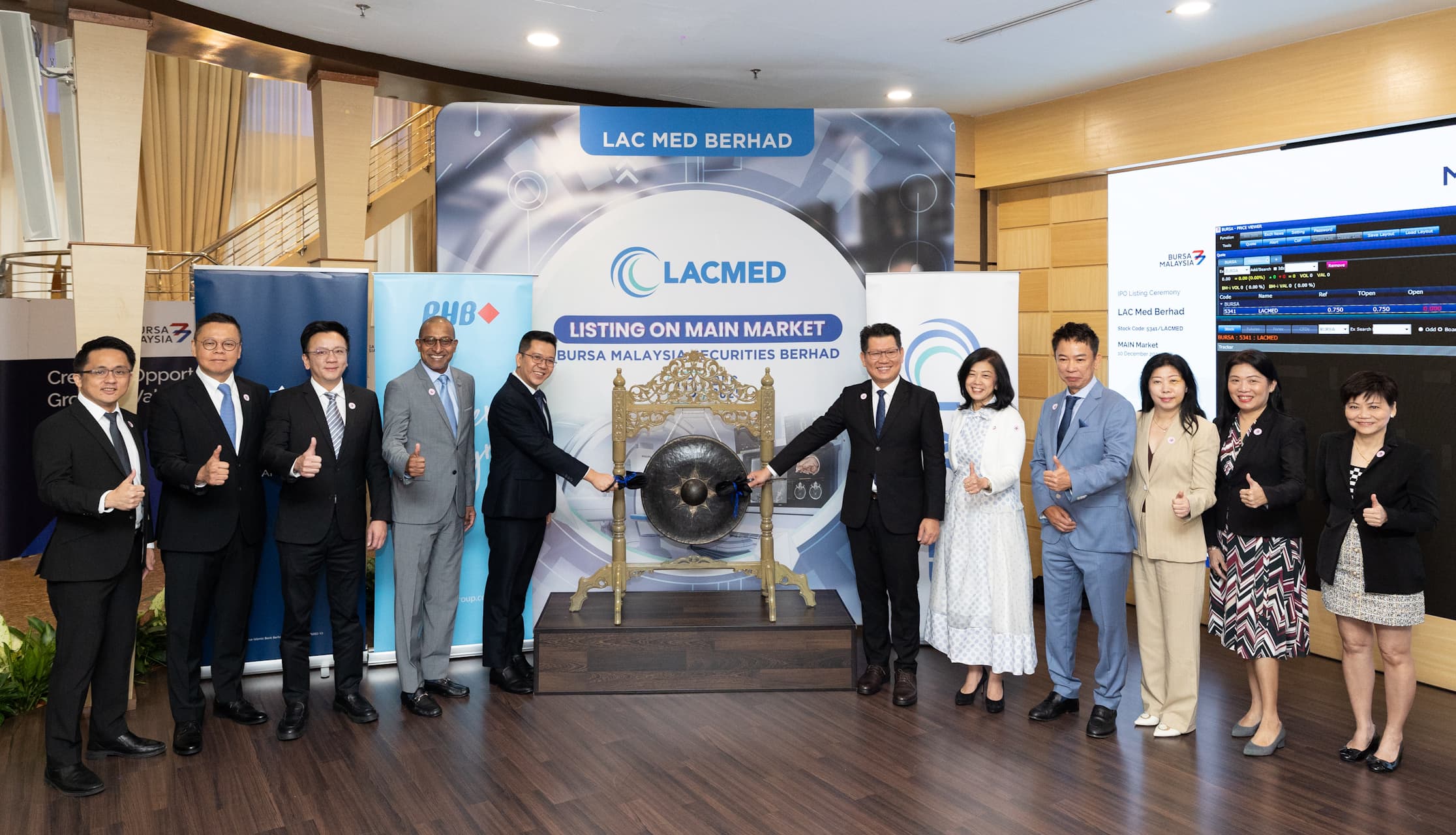 Majlis penyenaraian LAC Med di Main Market Bursa (Dis 2025)