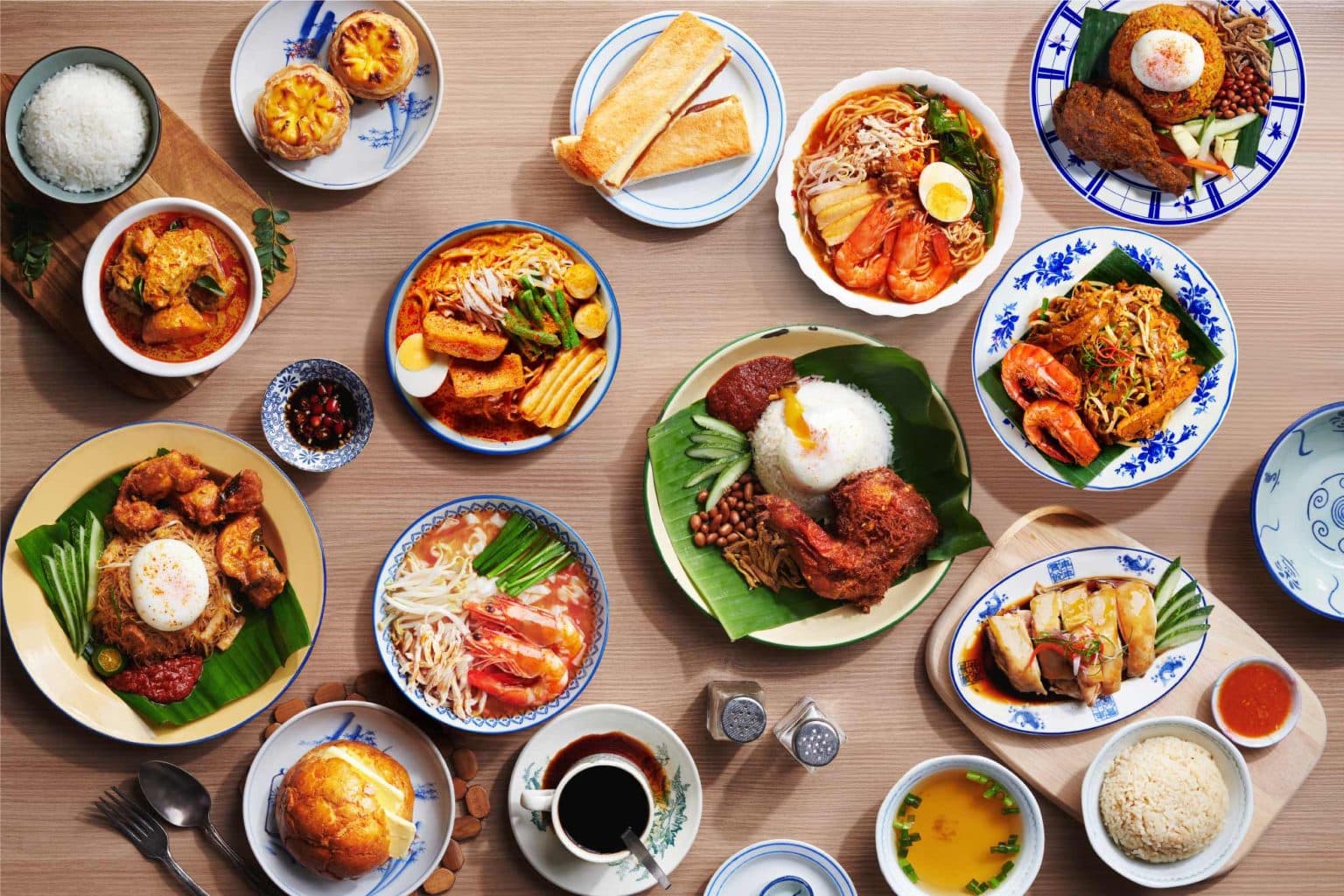 Menu ikonik Oriental Kopi — egg tart, kopi Nanyang, butter bun