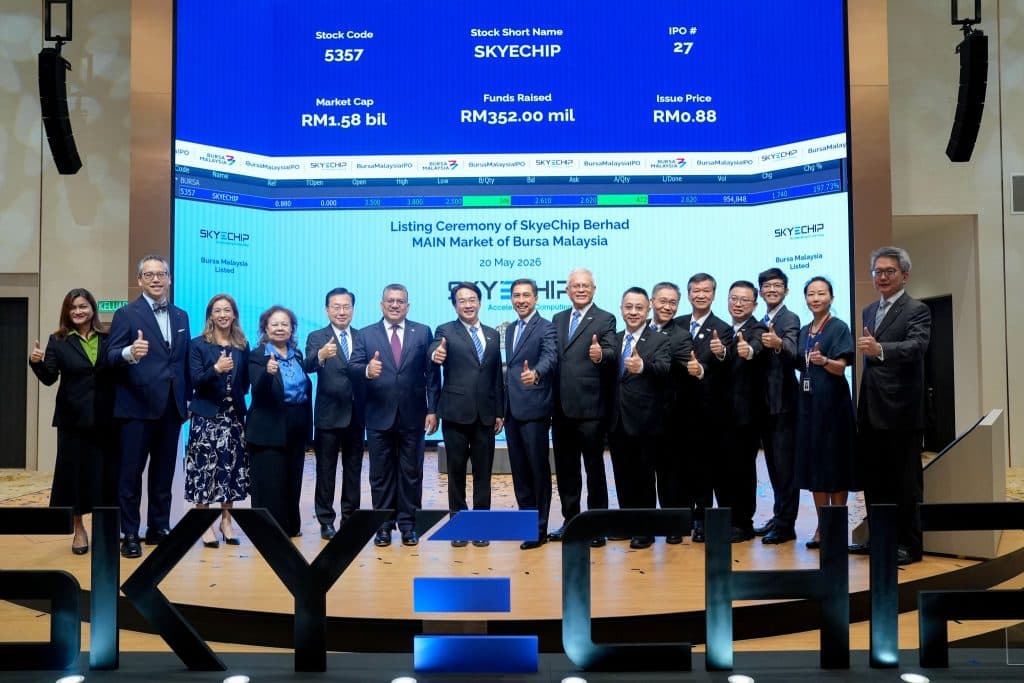 Majlis penyenaraian SkyeChip di Main Market Bursa, Mei 2026