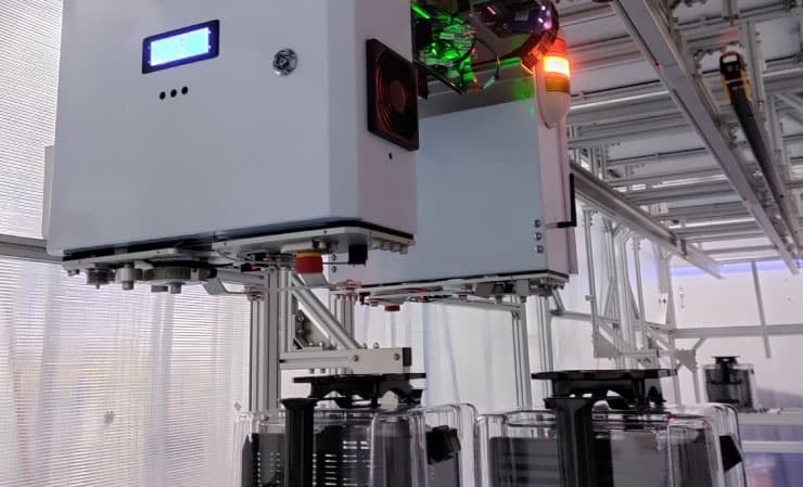 Peralatan AMHS cleanroom Stratus — gerakkan carrier wafer
