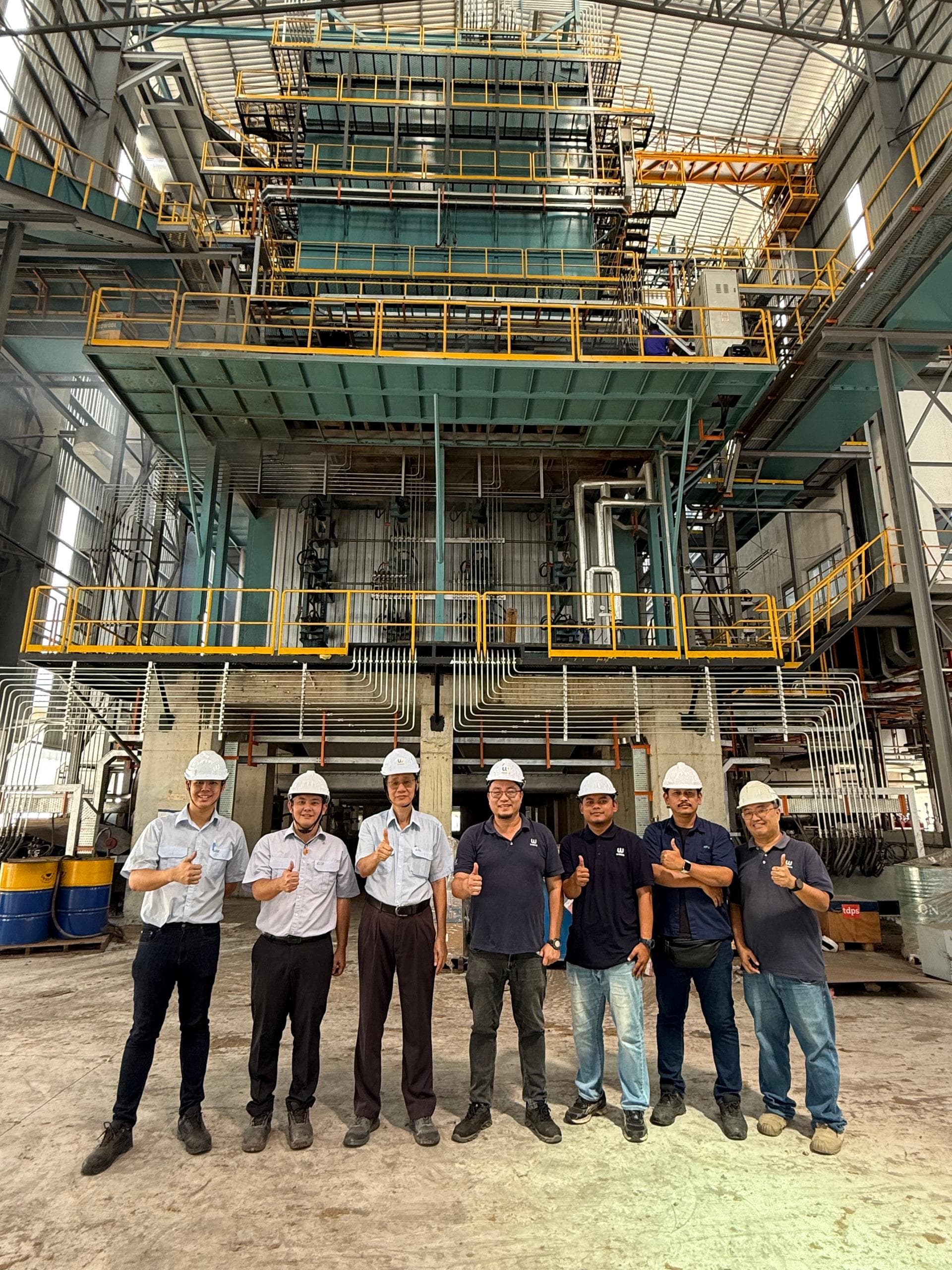 Pasukan Wasco Greenergy — commissioning loji stim biomass